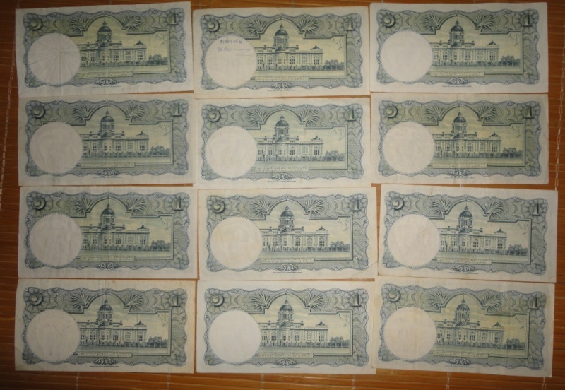 泰国50年代的1元和20元纸*币一些[中国投资资